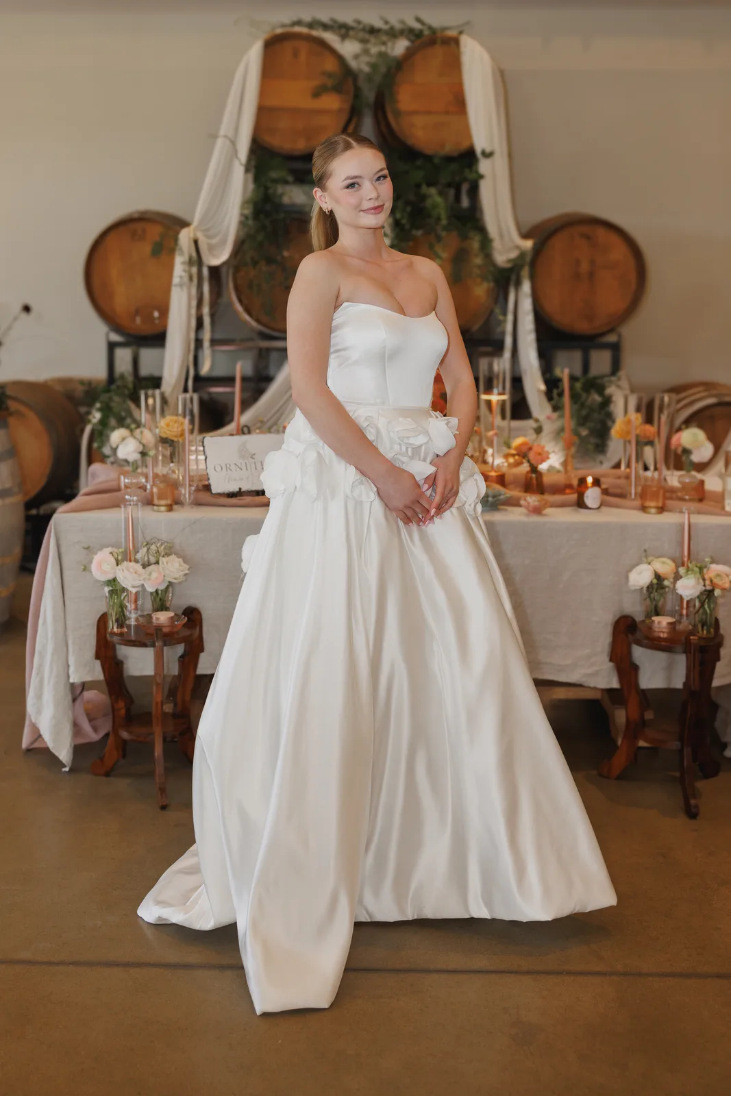 Lucia — a-line wedding dress designed by Mayller, crafted in Italy