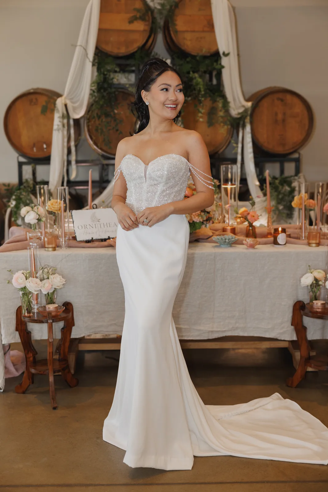 Chiara — mermaid wedding dress designed by Mayller, crafted in Italy