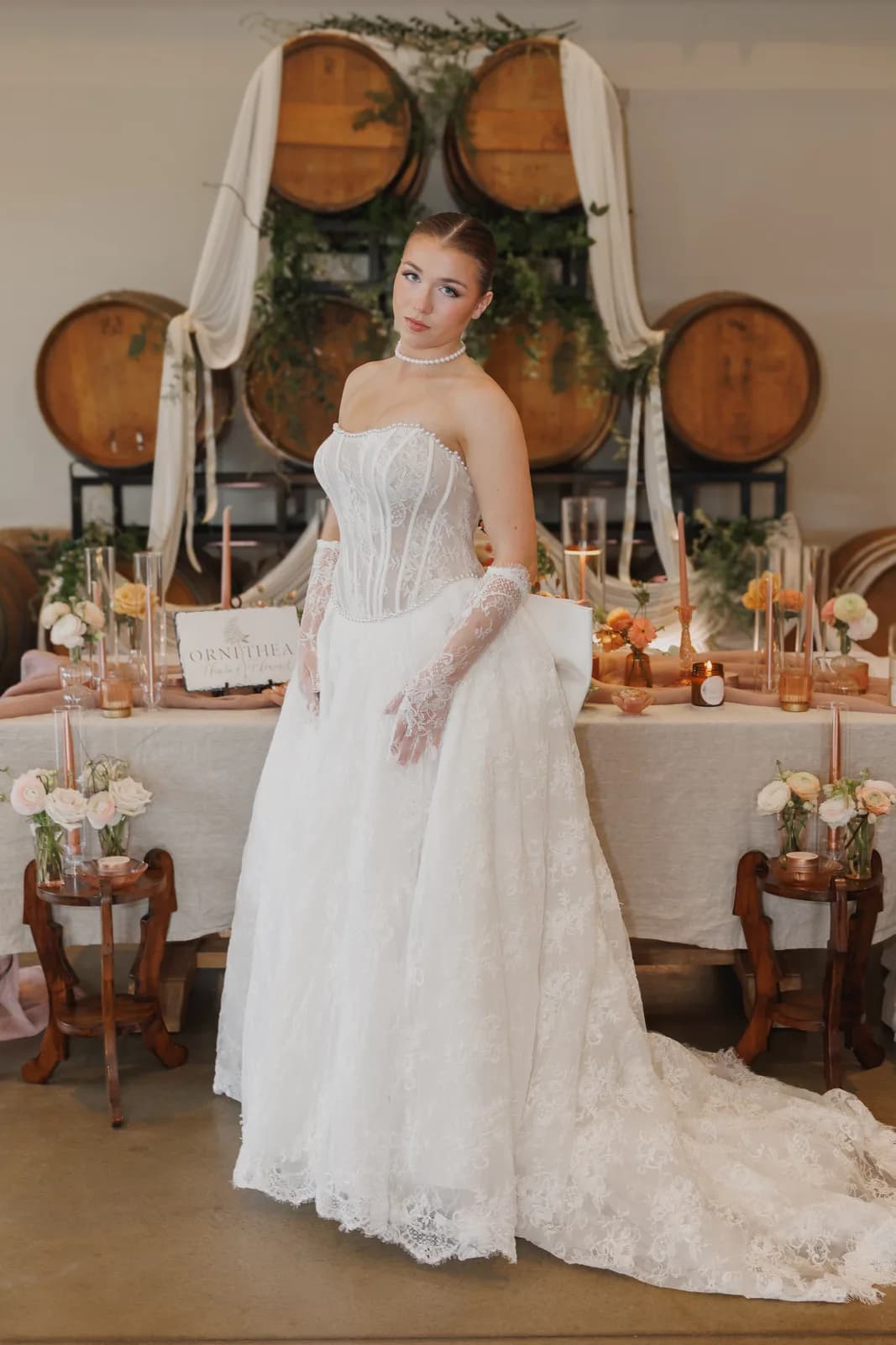 Elena — a-line wedding dress designed by Mayller, crafted in Italy